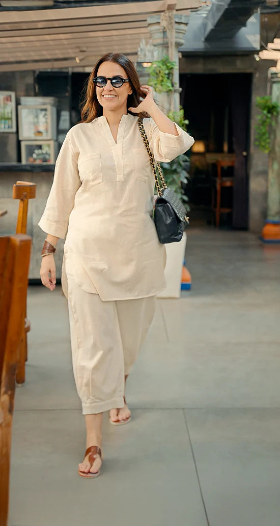 Neha Relaxed Cotton Fit Co-ord Set