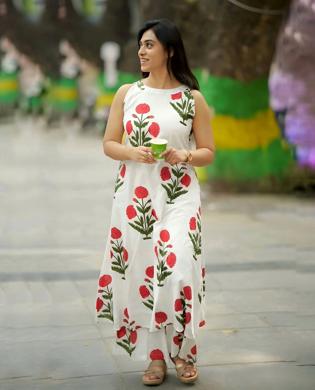 Pink Poppy Cotton Co-ord Set