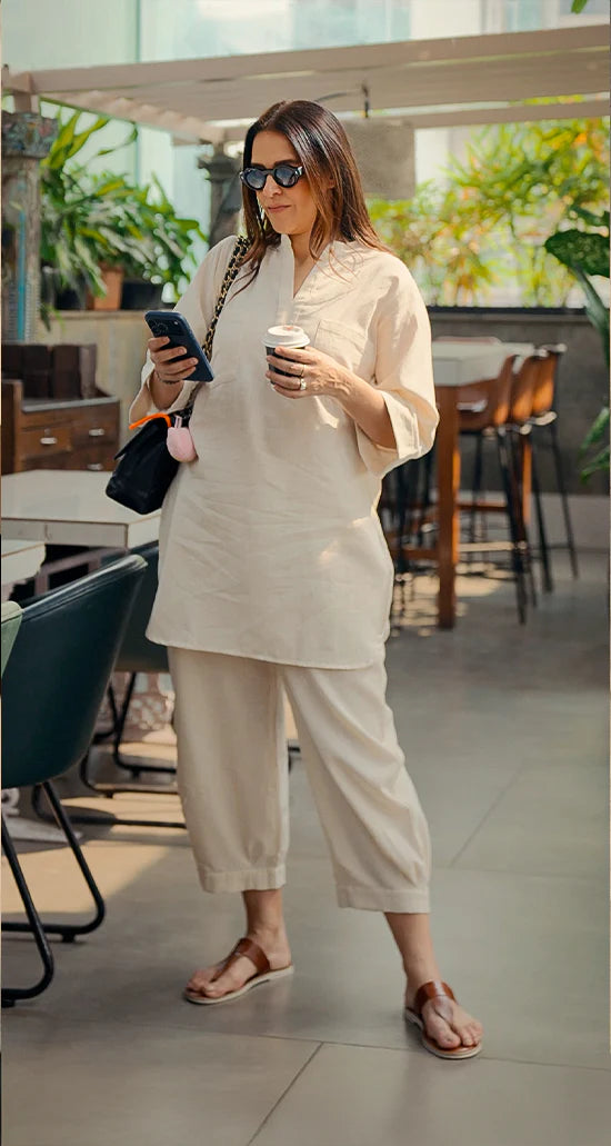 Neha Relaxed Cotton Fit Co-ord Set