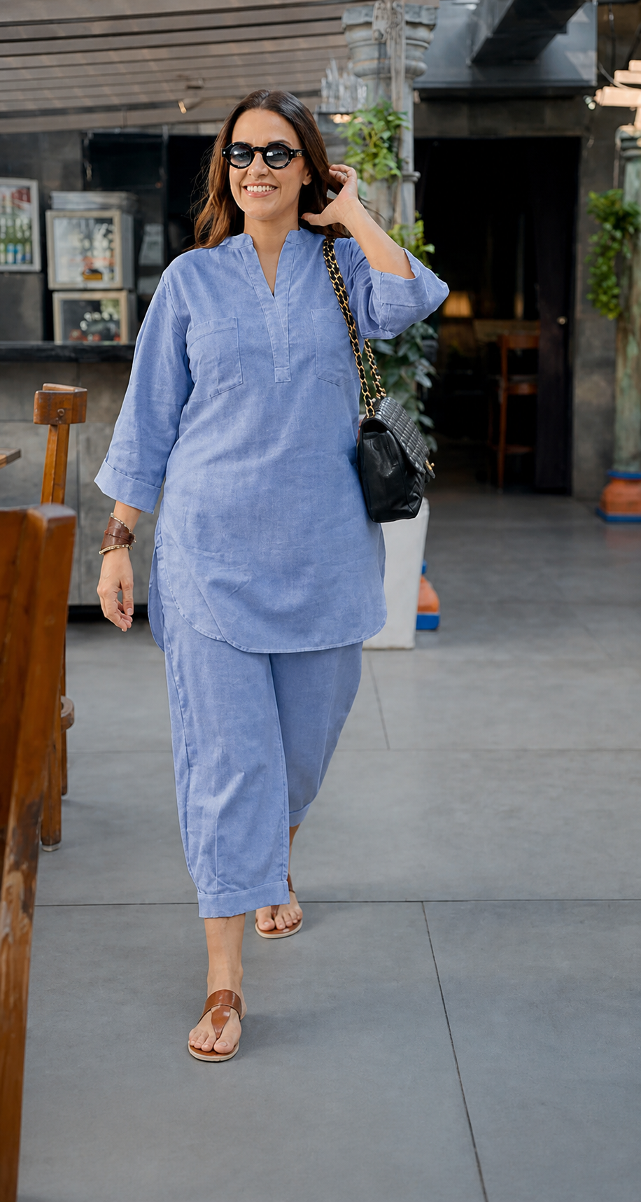 Neha Relaxed Cotton Fit Co-ord Set
