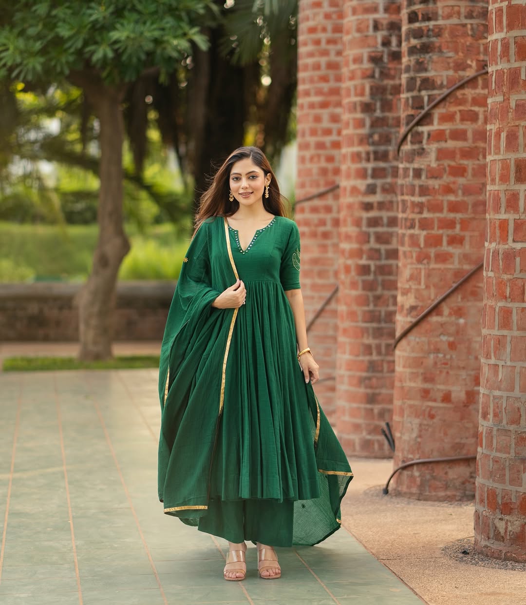 EMERALD ANARKALI SET