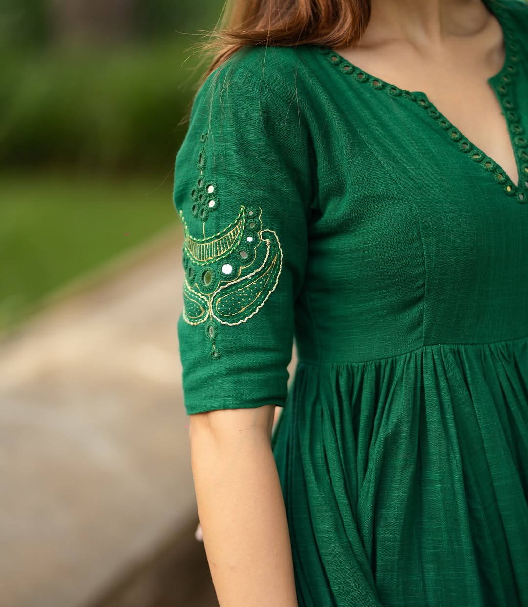 EMERALD ANARKALI SET