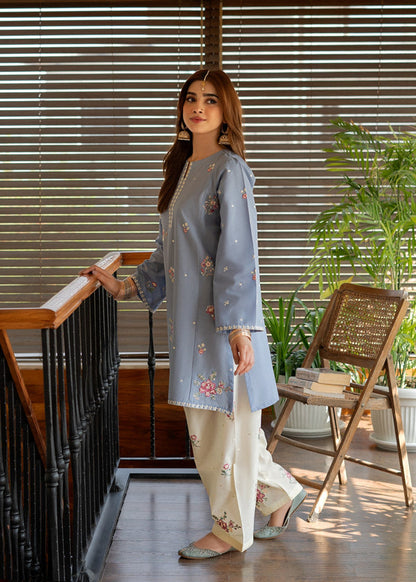 Persian Dusty Blue Farsi Co-ord Set