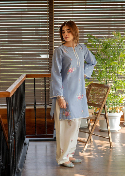 Persian Dusty Blue Farsi Co-ord Set