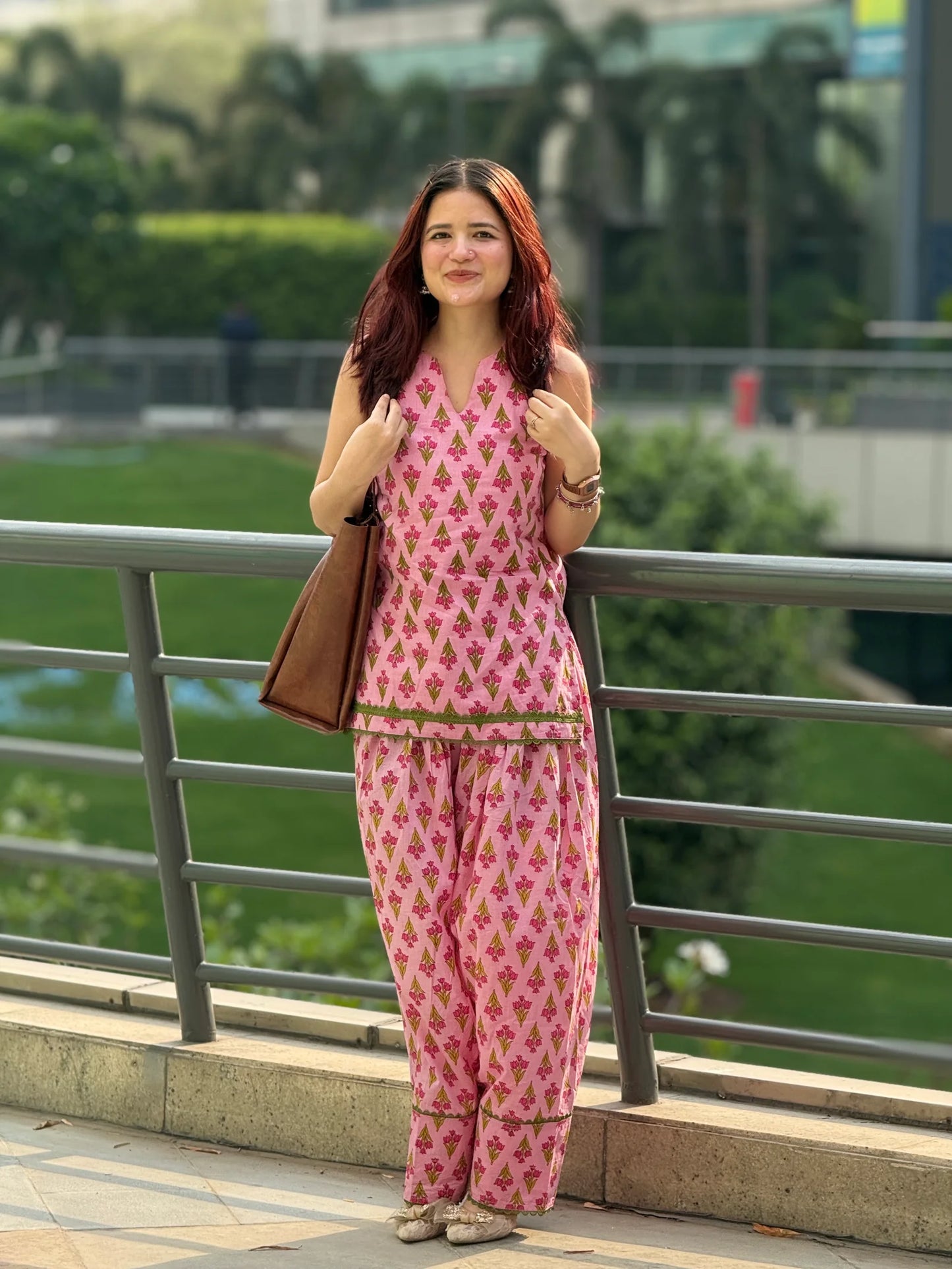 PINK TULIP FARSHI SALWAR SET