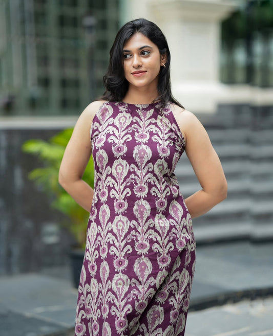 Sanganeri-inspired floral block print Co-ord Set