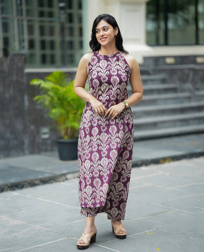 Sanganeri-inspired floral block print Co-ord Set