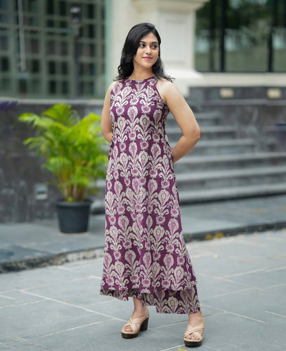 Sanganeri-inspired floral block print Co-ord Set