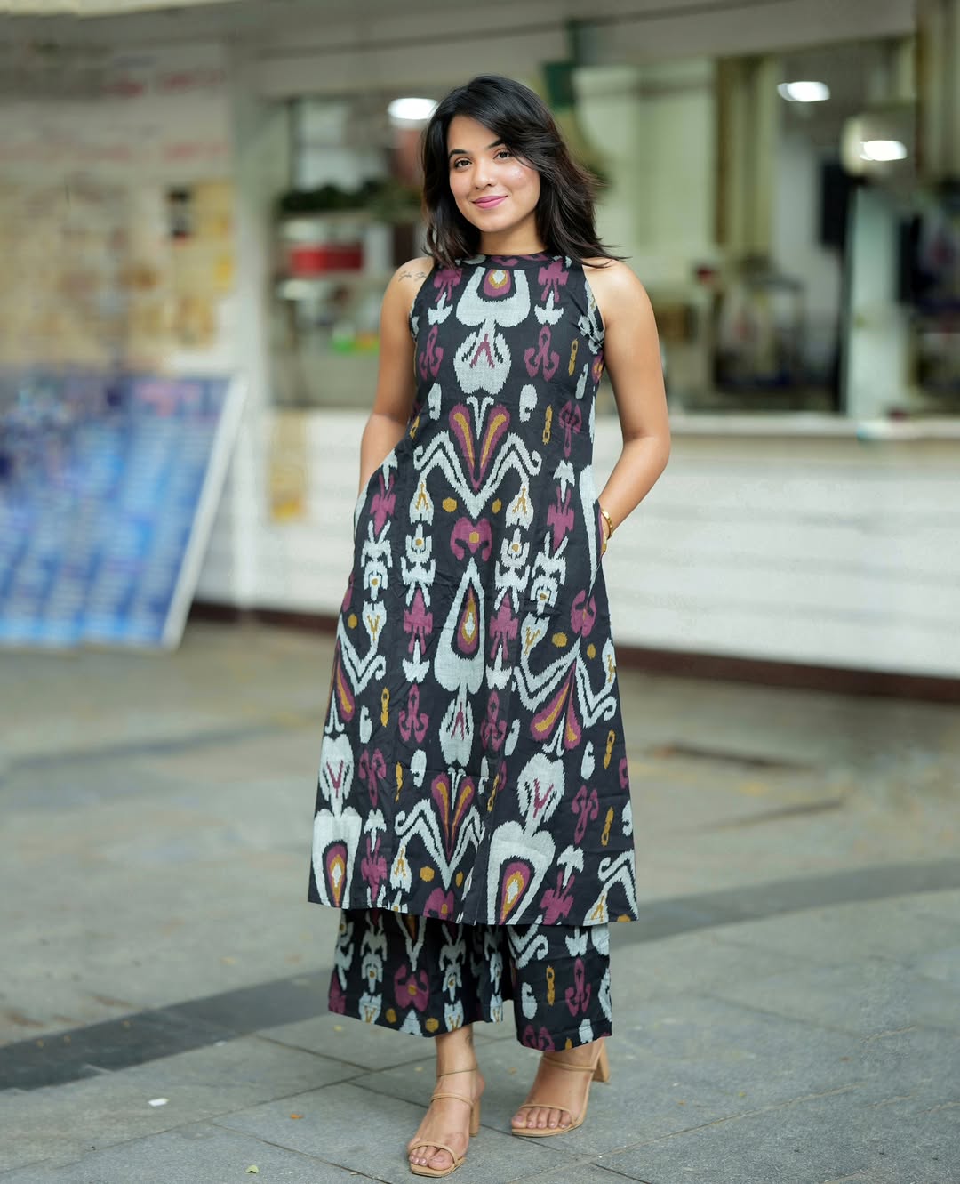 Somya black printed casual co-ord sets