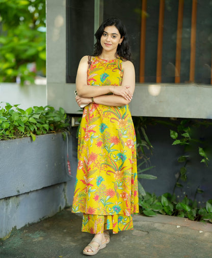 Mustard printed co-ord set