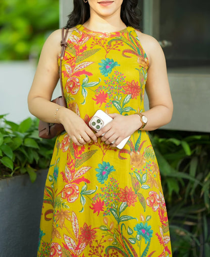 Mustard printed co-ord set