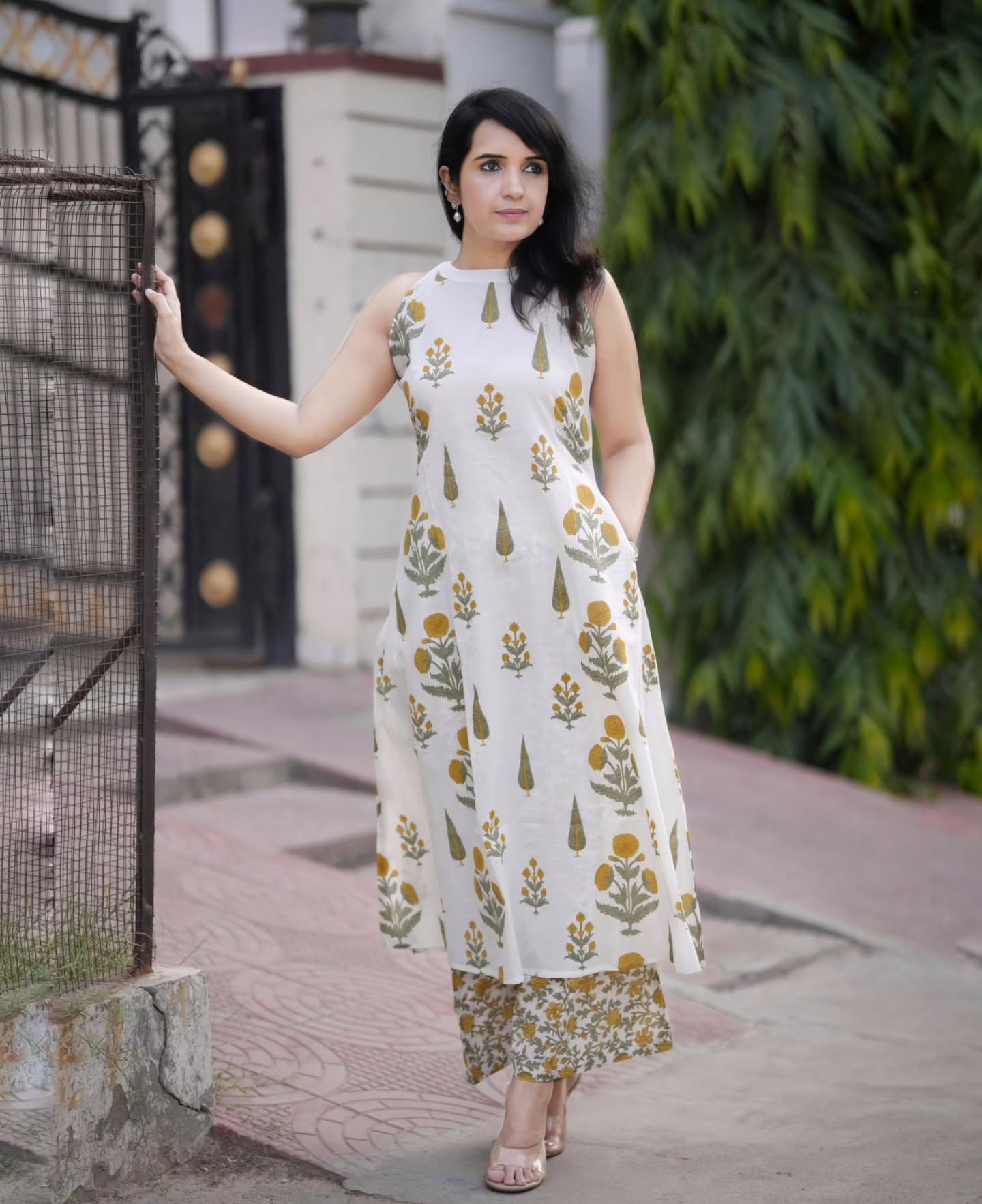 White tilak co-ord set