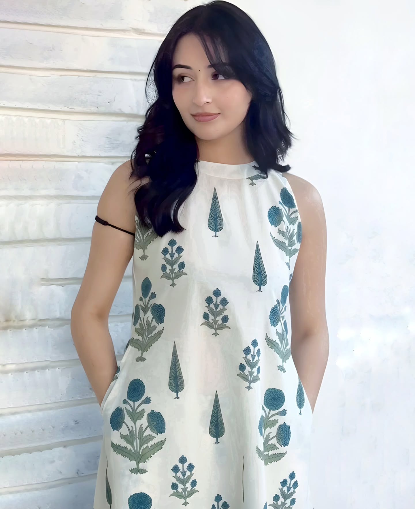 White tilak co-ord set
